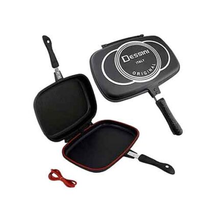 Dessini 36cm Double Grill Pan - Black
