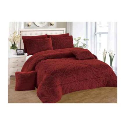 3pcs Fluffy Duvet Set 5*6 & 6*6 with 2 Pillowcase, 1 Duvet