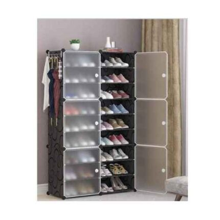 36 Pair 2 Column Plastic Shoe Rack