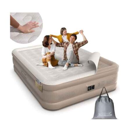 Inflatable Air Mattress with Built-In Pump - 5x6
