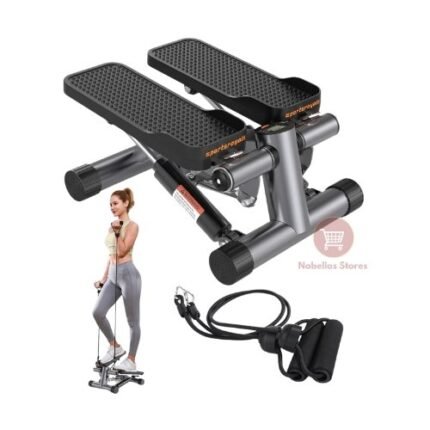 Versatile Mini Stepper with Resistance Bands for Home Fitness