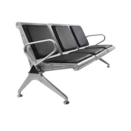 Executive 3 Seater Waiting Chairs - Reception With Cushions