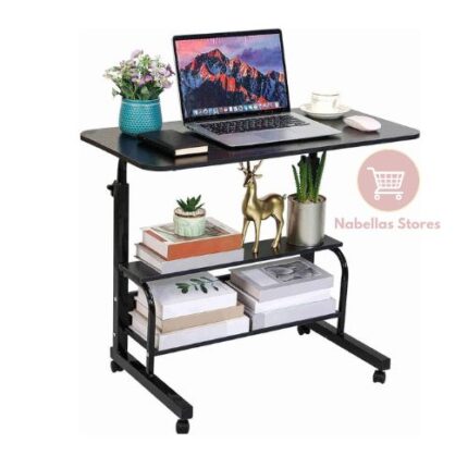 Adjustable Movable Laptop Table - Perfect for Office and Bedside Use
