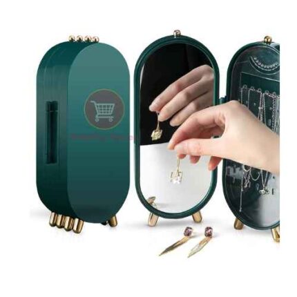 Chic Jewelry Storage with Reflective Mirror – Organize with Style