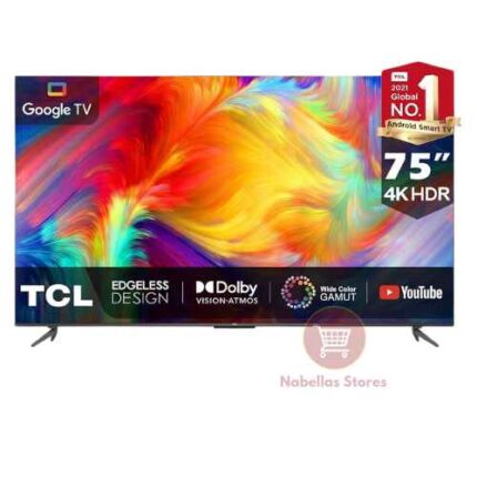 TCL 75 Inch 4K HDR Android Google Smart TV – Crystal Clear Display