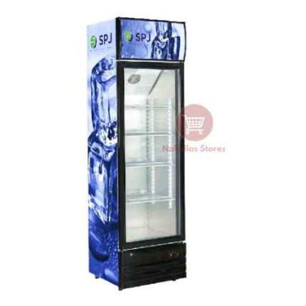 SPJ 355L Display Fridge Beverage Showcase - Glass Door Refrigerator