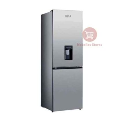 SPJ 369L Double Door Refrigerator with Water Dispenser - Silver