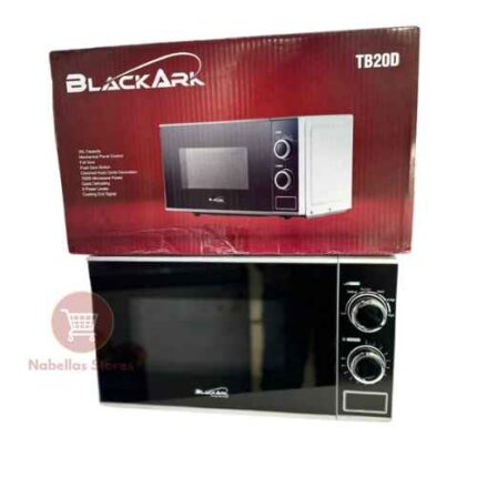Black Ark 20L Black Microwave Oven – Manual Controls, Compact Design