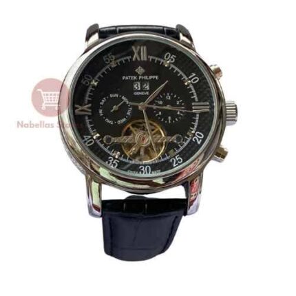 Patek Philippe Mechanical Automatic Watch for Men - Leather Black