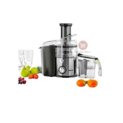 Geepas 2.2L Juice Extractor GJE5437 – Efficient & Stylish Silver