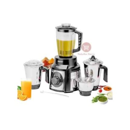 Geepas 5-in-1 Mixer Grinder 1000W Copper Motor GSB5457N – Silver