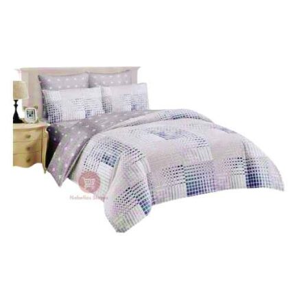 5x6 4-Piece Duvet Set - 2 Pillowcases, 1 Bedsheet, 1 Duvet Cover