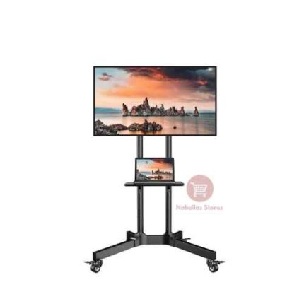 Heavy Duty Movable Mobile TV Stand with 360° Rotating Wheels for 24-85 Inch TVs