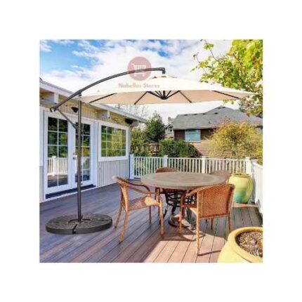 Costway 3x3m Patio Umbrella - Backyard Garden Outdoor Umbrella