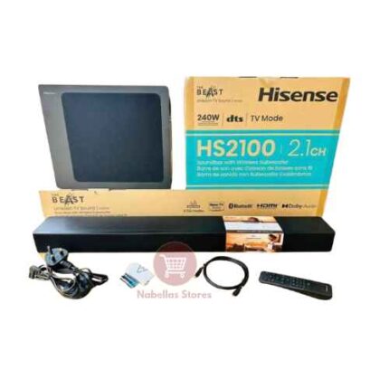 Hisense HS2100 2.1 CH Soundbar 280W with Subwoofer & DTS Virtual X - Sound Bar