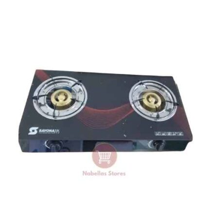 Sayona 2-Burner Double Glass Gas Stove