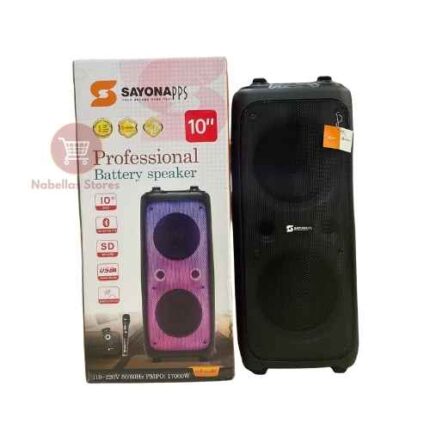 Sayona 10" Rechargeable Bluetooth Partybox Speaker SH-1312BT
