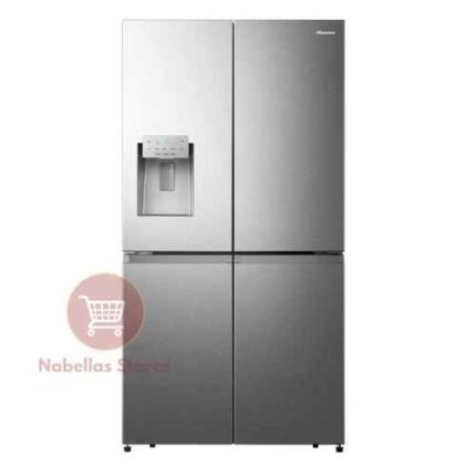 Hisense 720L French Door Refrigerator RC-72WC4SW1 – Side by Side Fridge with Ice Maker And Dispenser