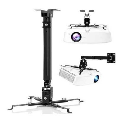 Adjustable Universal 3-in-1 Projector Mount for Ceiling And Wall With Tilt And Swivel