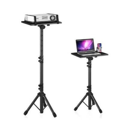 Universal Projector Stand Tripod With Adjustable Height Or Laptop Stand