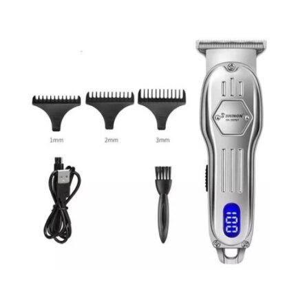 Shinon SH-275T Rechargeable Professional LCD Hair Clipper with Adjustable Taper Lever