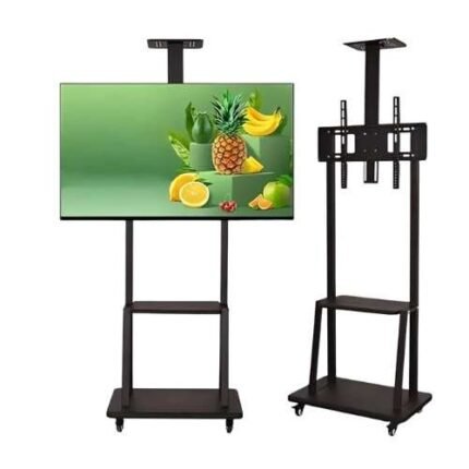 Portable TV Stand Trolley for 24-75 Inch TVs - Floor Standing TV Bracket for Conferences