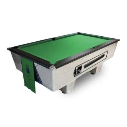 Coin Operated Marble Slate Pool Table Complete Set