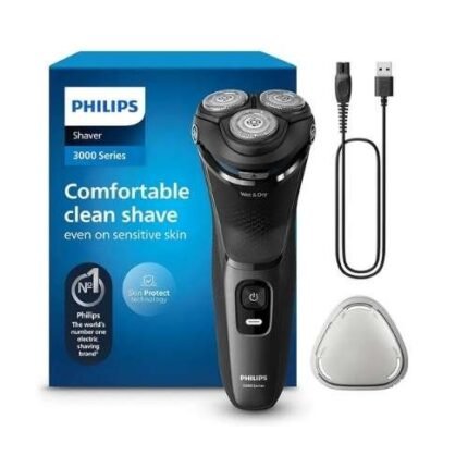 Philips 3000 Series Men’s Shaver S3144/00 Wet And Dry with 5D Pivot Hair Clipper
