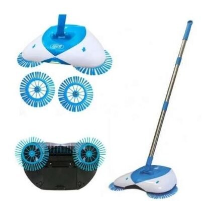 Hurricane Spin Broom Cordless Lightweight Sweeper With Triple Brush Technology for Hard Floors