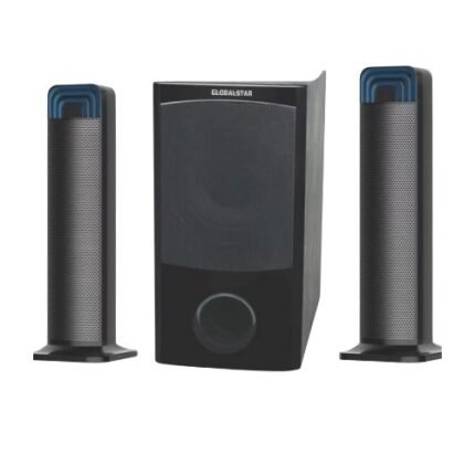 Globalstar GS-002 2.1 Multimedia Speaker System with Bluetooth, USB, FM, Remote And LED Display