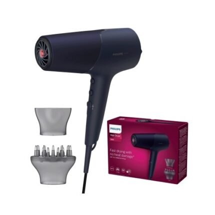 Philips 5000 Series Hair Dryer 2300W with ThermoShield, Ultra-Slim Nozzle And Diffuser