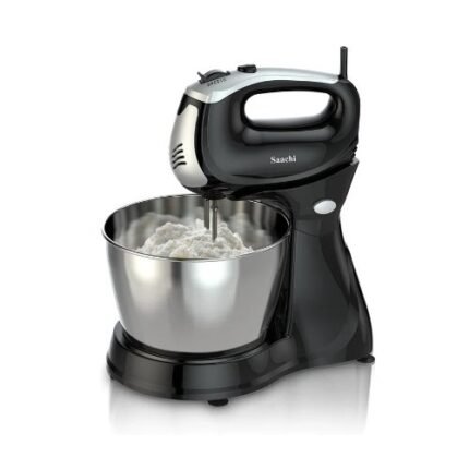 Saachi NL-HM-4157CB 3L 250W Hand Mixer With 5 Speeds, Turbo And Stainless Steel Accessories