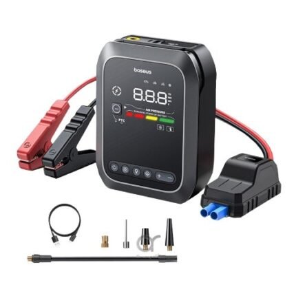 Baseus 4-in-1 Car Jump Starter 1200A With 150 PSI Inflator And 3000mAh Power Bank