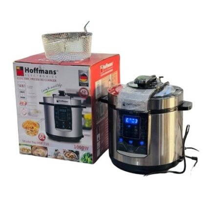 Hoffmans HM-718 6L Electric Pressure Cooker 1000W 14-in-1 With Steamer And Frying Basket
