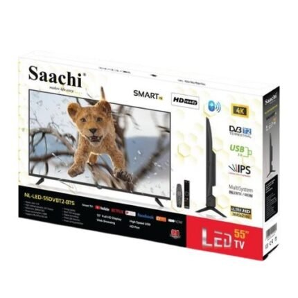 Saachi 55-Inch 4K UHD Smart Android LED TV with Netflix, YouTube, Bluetooth