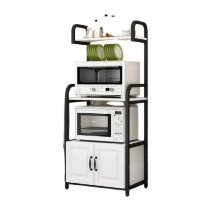 5-Tier Kitchen Storage Organizer Rack, Microwave Oven Stand, Multi-Functional Shelf