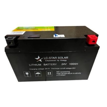 LC-Star 24V 100Ah LiFePO4 Solar Battery 2.4KWh - Lithium Solar Battery