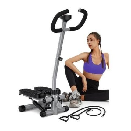 Mini Stepper with Handlebar And LCD Monitor - Hydraulic Fitness Stepper