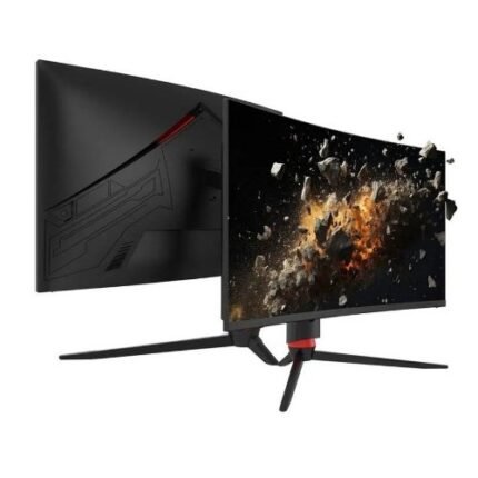 Porodo 27-Inch Curved FHD 280Hz HDR Gaming Monitor - RGB Lighting, Adjustable Stand And G-Sync
