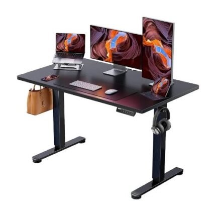 Electric Height Adjustable Laptop Standing Desk - Laptop Desk for Work And Comfort