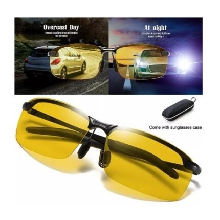 Anti-Glare Night Vision Driving Glasses – Yellow Polarized HD Lens