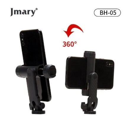 Jmary BH05 Mobile Phone Holder With 360 Rotation And Double Cold Shoe