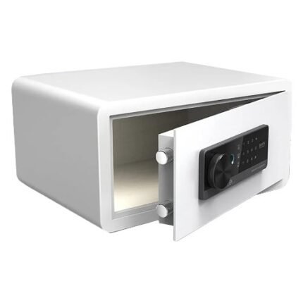 Onnais High Concealed Fingerprint Mini Safe Box Fireproof Biometric White