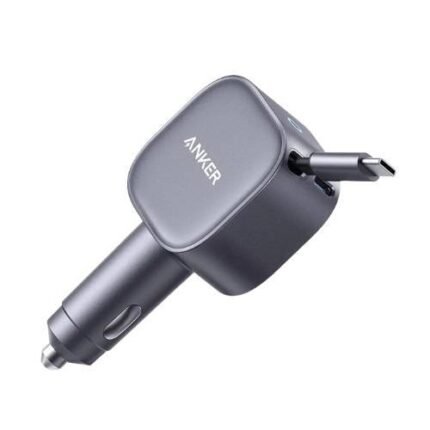 Anker Nano 75W Car Charger With Retractable USB-C Cable – Ultra-Fast 2-in-1