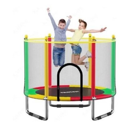 4 Feet Kids Trampoline with Safety Net Enclosure – Indoor/Outdoor