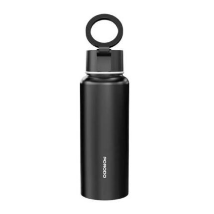 Porodo Lifestyle Magnetic Mount Water Bottle 1L – 24H Cold, 12H Hot, Built-in Straw, 360° Rotate