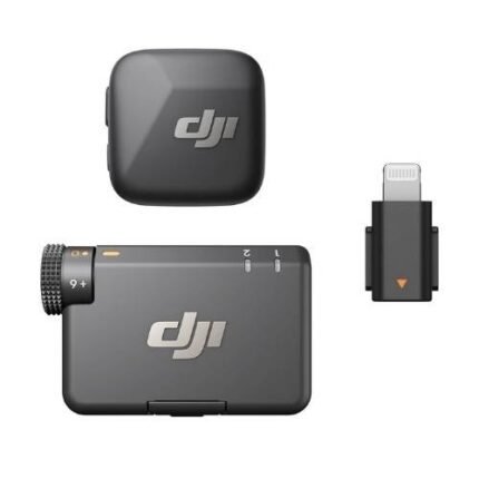 DJI Mic Mini (1 TX + 1 RX) Wireless Lavalier Microphone – 400m Range, Noise Cancelling