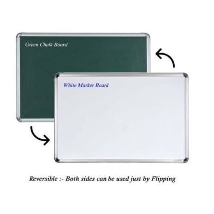 2-in-1 Magnetic Double Sided Whiteboard 60x90cm – Portable, Hanging, Notice Board