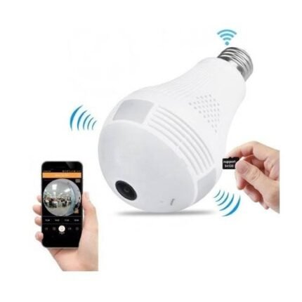 WiFi 360° Panorama IP Bulb Camera – Fish Eye Lens, Full Room View