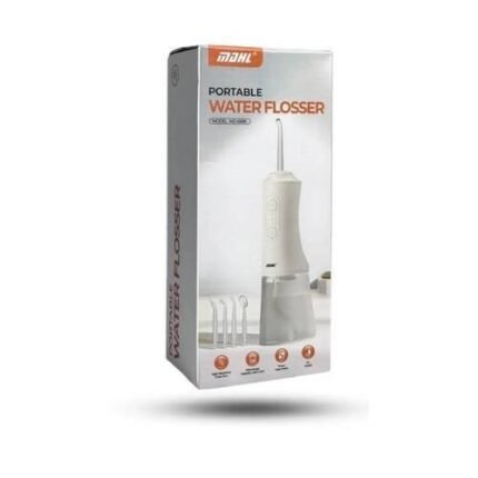 MDHL MD-6690 Portable Water Flosser – 3 Pressure Modes, High-Pulse Cleaning, 4 Interchangeable Tips